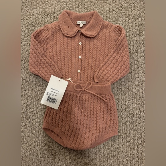 Bebe Organic Loulou Cardigan And Bloomer - ROSE - Picture 6 of 10